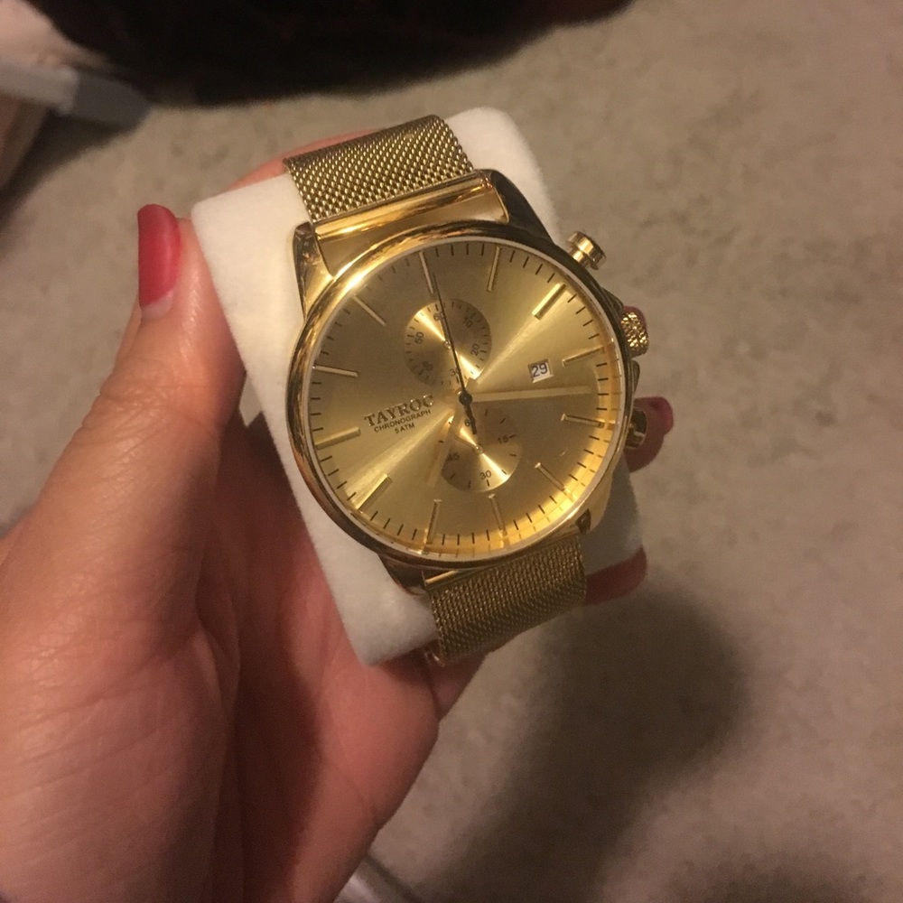 Tayroc Gold unisex watch